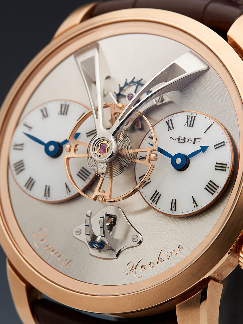 MB&F Rose Gold Legacy Machine Wristwatch In Excellent Condition In Bishop's Stortford, Hertfordshire