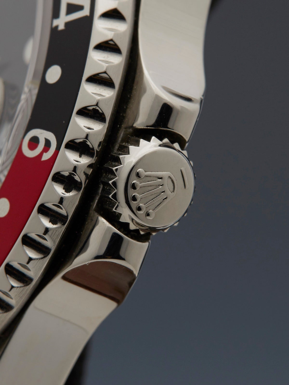 Men's Rolex Stainless Steel GMT-Master II Automatic Wristwatch Ref 16710