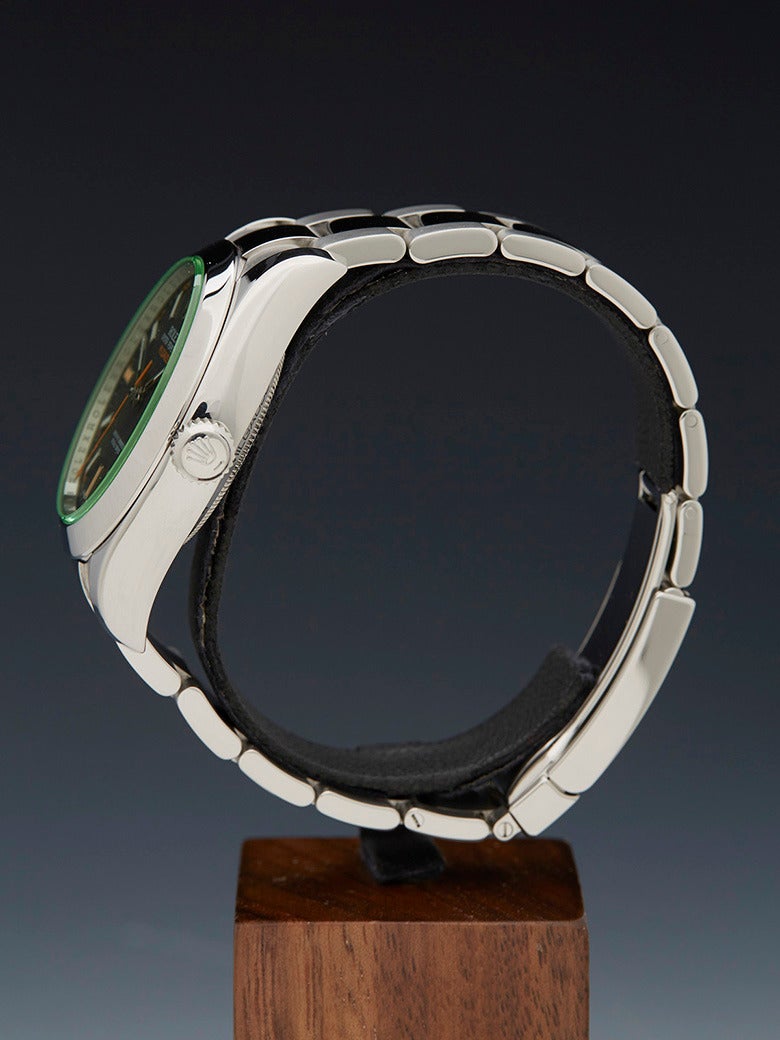 Rolex Stainless Steel Milgauss Automatic Wristwatch Ref 116400GV 1