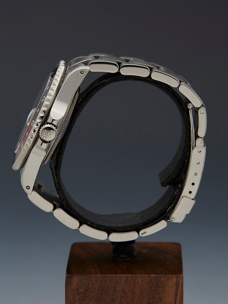 Rolex Stainless Steel GMT-Master II Automatic Wristwatch Ref 16710 1