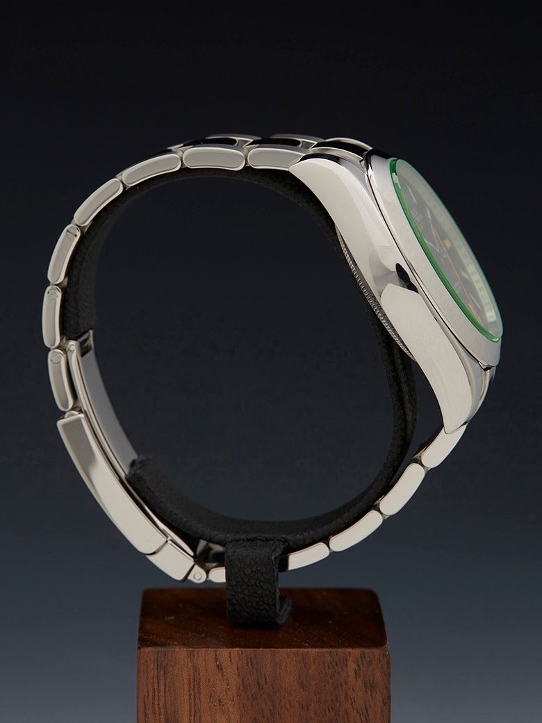 Rolex Stainless Steel Milgauss Automatic Wristwatch Ref 116400GV 2