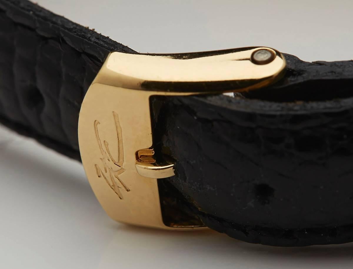 Cartier Yellow Gold Plated Sterling Silver Must De Cartier Ronde Wristwatch 3