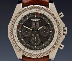 Breitling White Gold Bentley 6.75 Chronograph Limited Edition Wristwatch