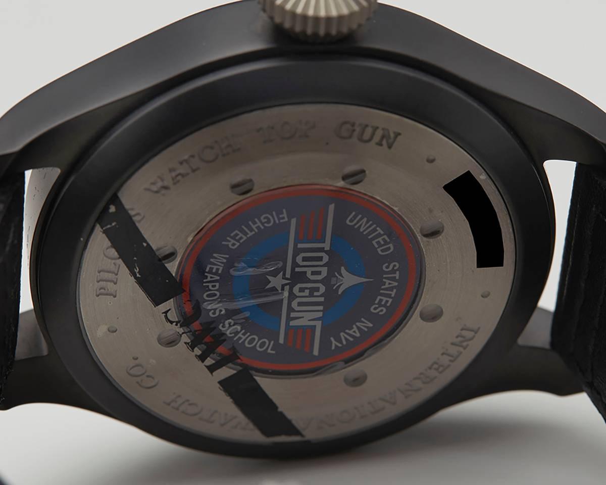 Men's IWC Titanium Black Ceramic Big Pilot Top Gun Limited Edition Wristwatch