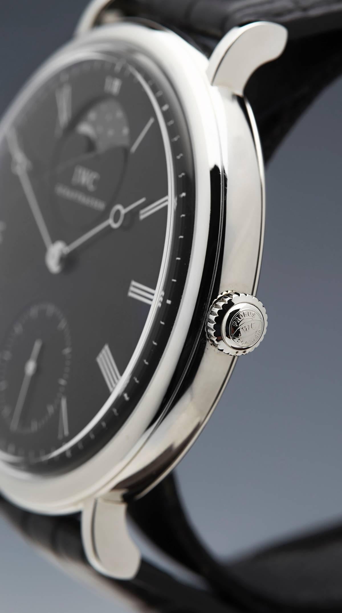 Men's IWC Stainless Steel Portofino Moonphase Automatic Wristwatch Ref IW544801