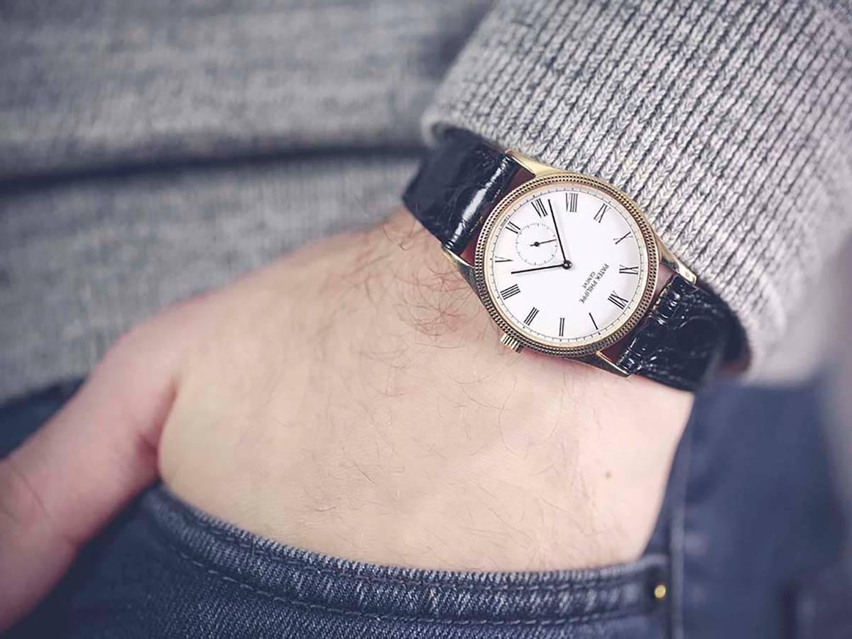 Patek Philippe Gelbgold Calatrava Armbanduhr Ref 3796D 6