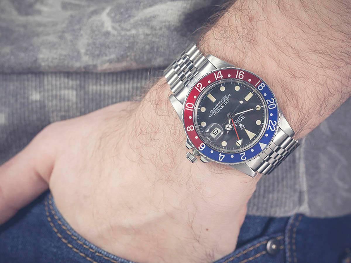 rolex pepsi wrist shot
