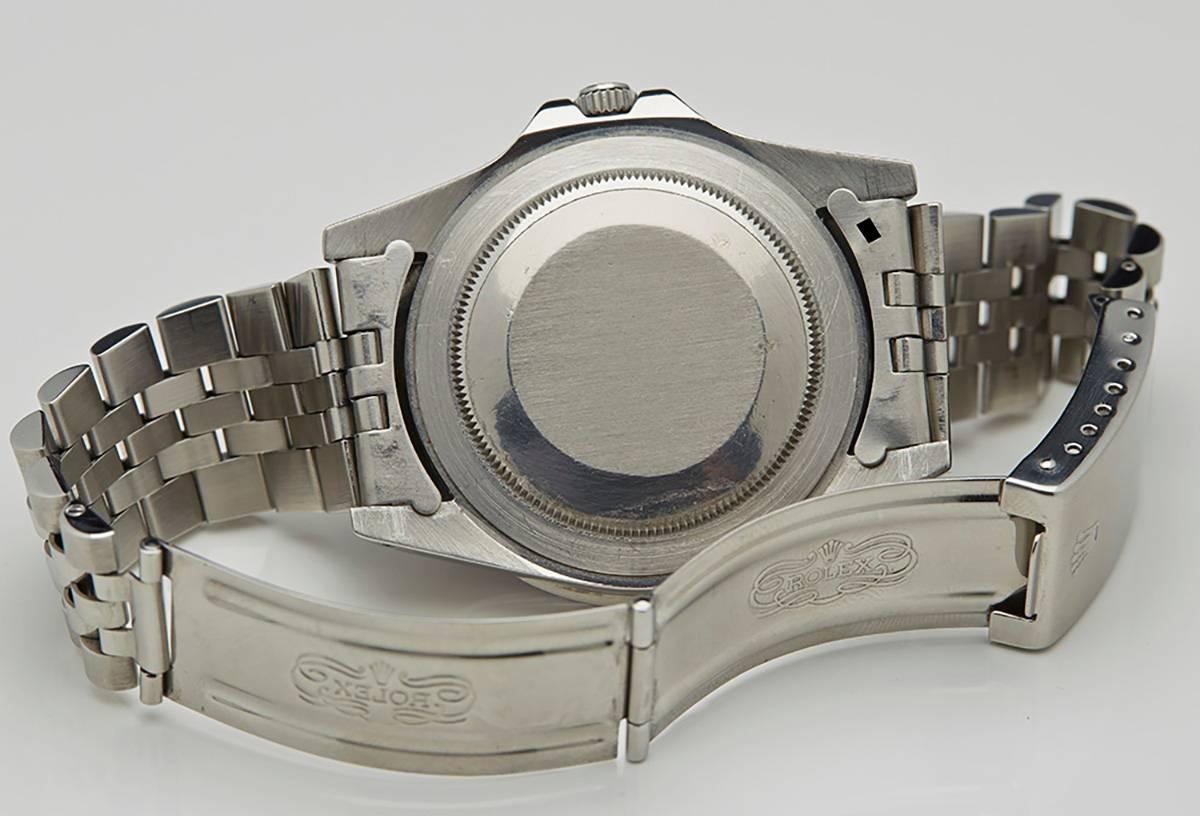 Rolex Stainless Steel GMT-Master II Pepsi Matte Dial Wristwatch Ref 16750 1