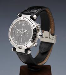 2004 Cartier Stainless Steel Pasha Chronograph Mens Watch 2113