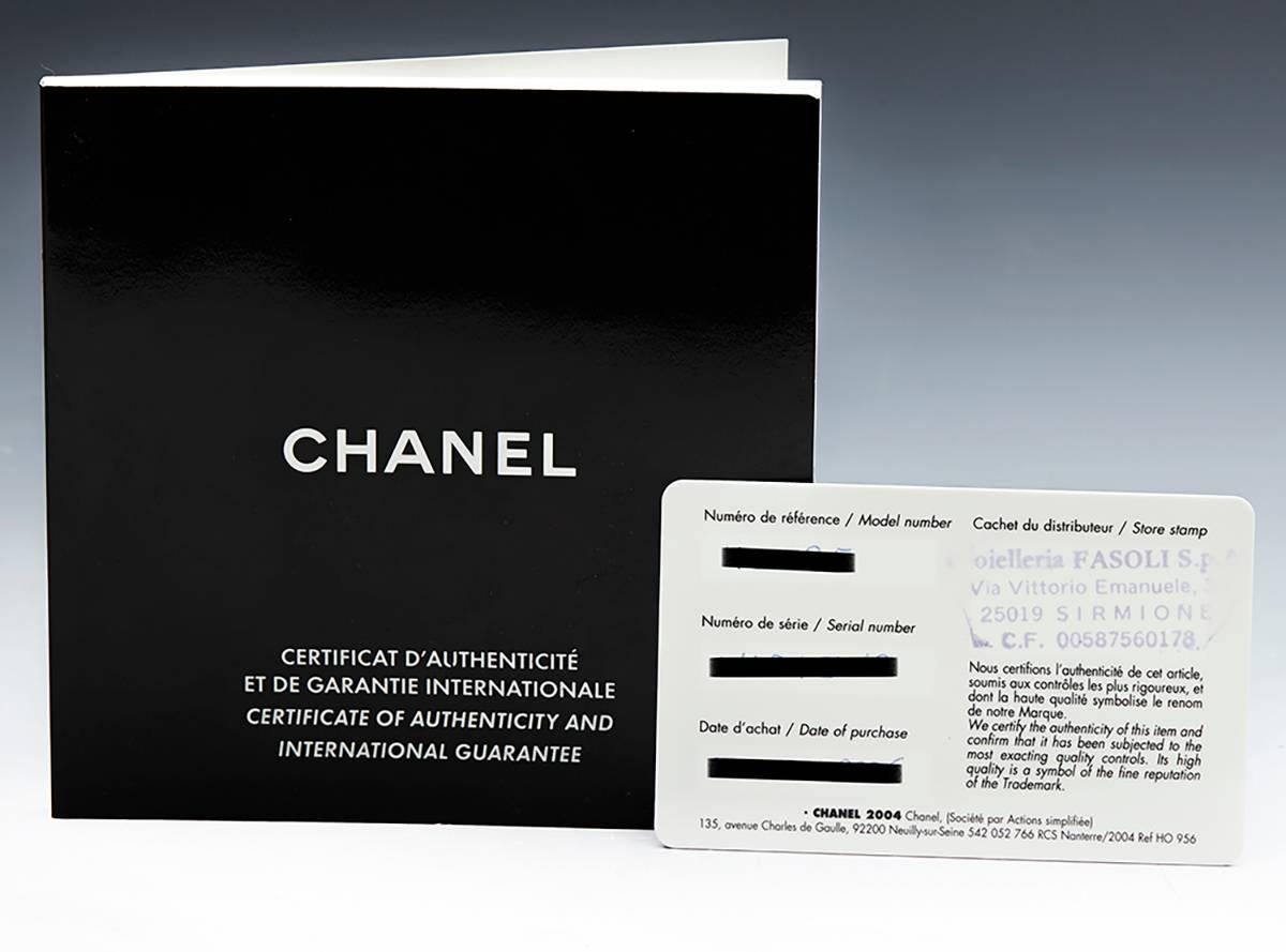 2006 Chanel Black Ceramic/Stainless Steel Unisex Watch H0685 6
