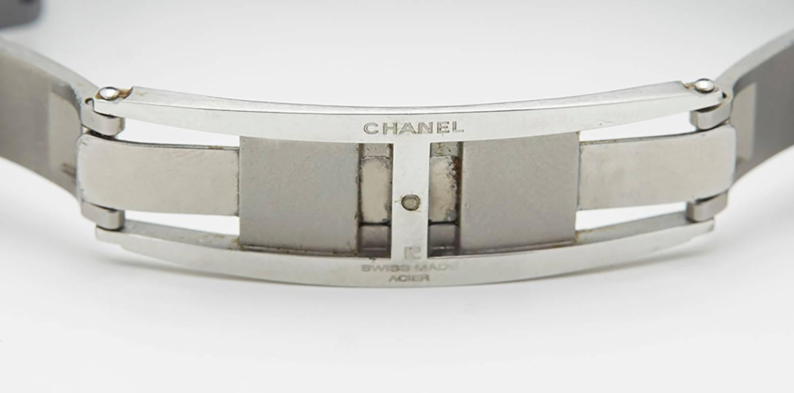 2006 Chanel Black Ceramic/Stainless Steel Unisex Watch H0685 4
