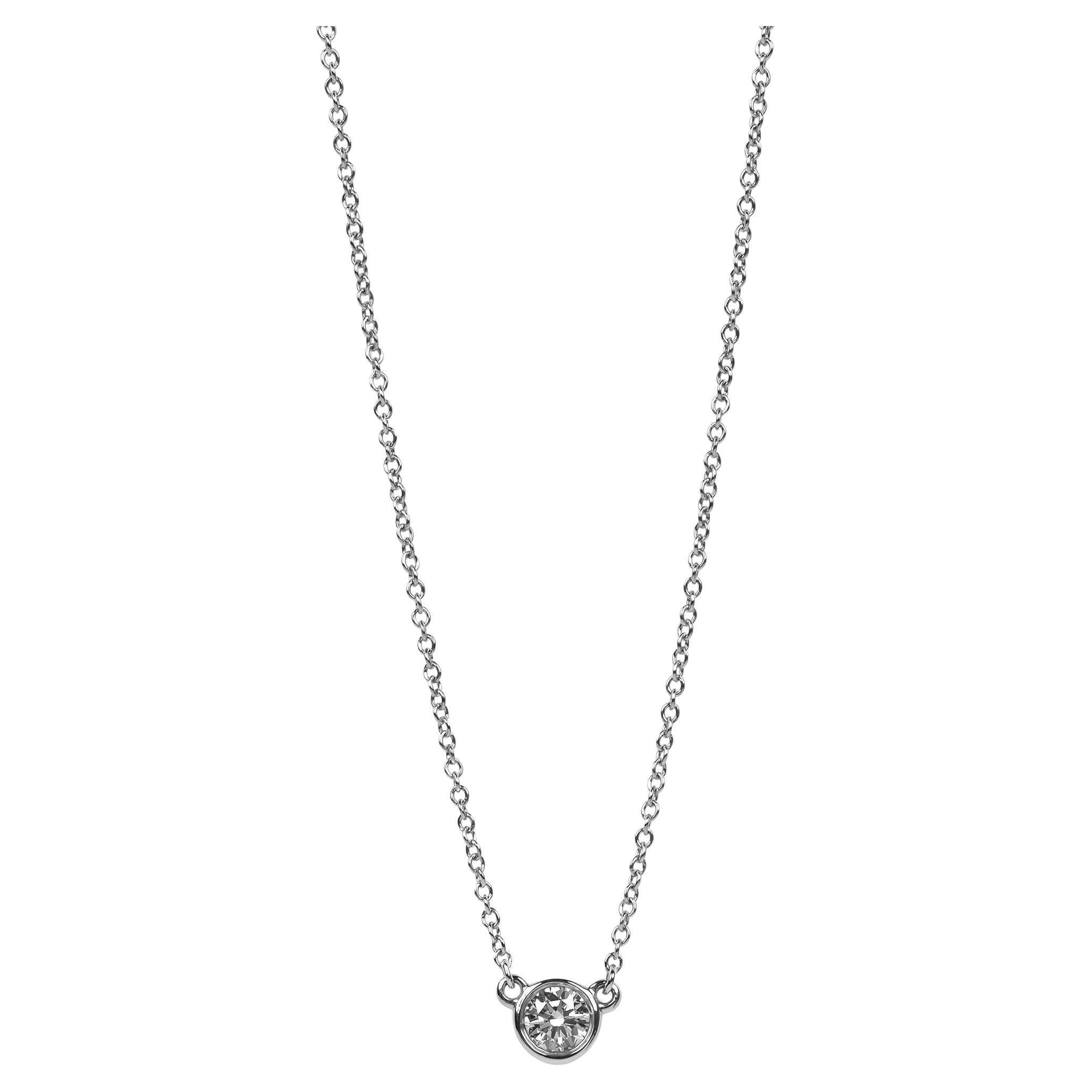 Tiffany & Co. Pendentif diamant unique en platine Elsa Peretti Diamonds by the Yard en vente