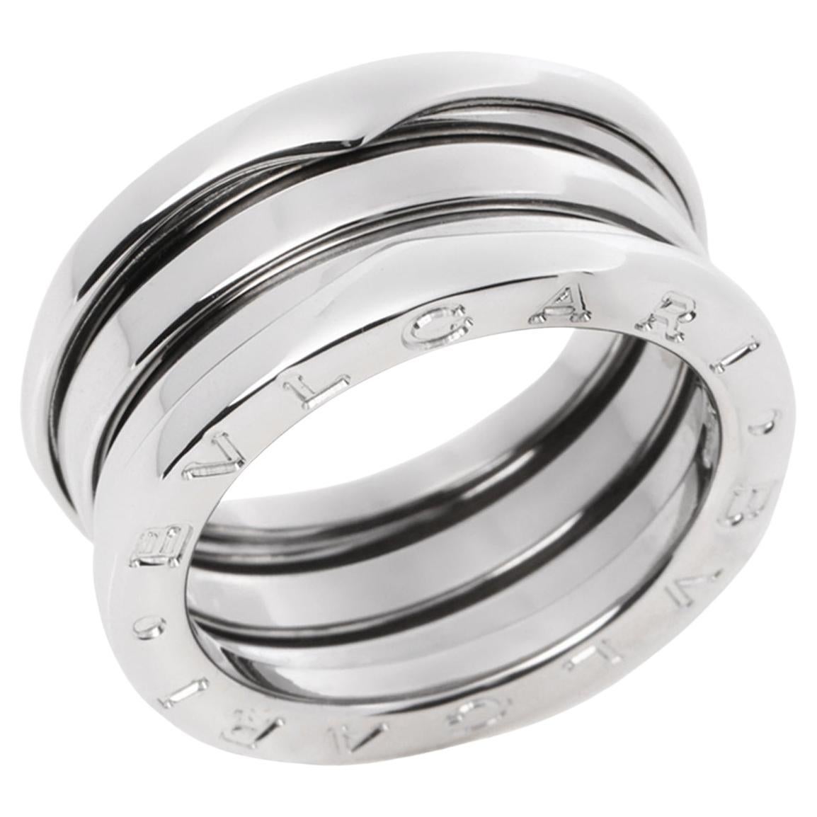 Bulgari 18ct Weißgold Drei Reihen B.zero1 Ring im Angebot
