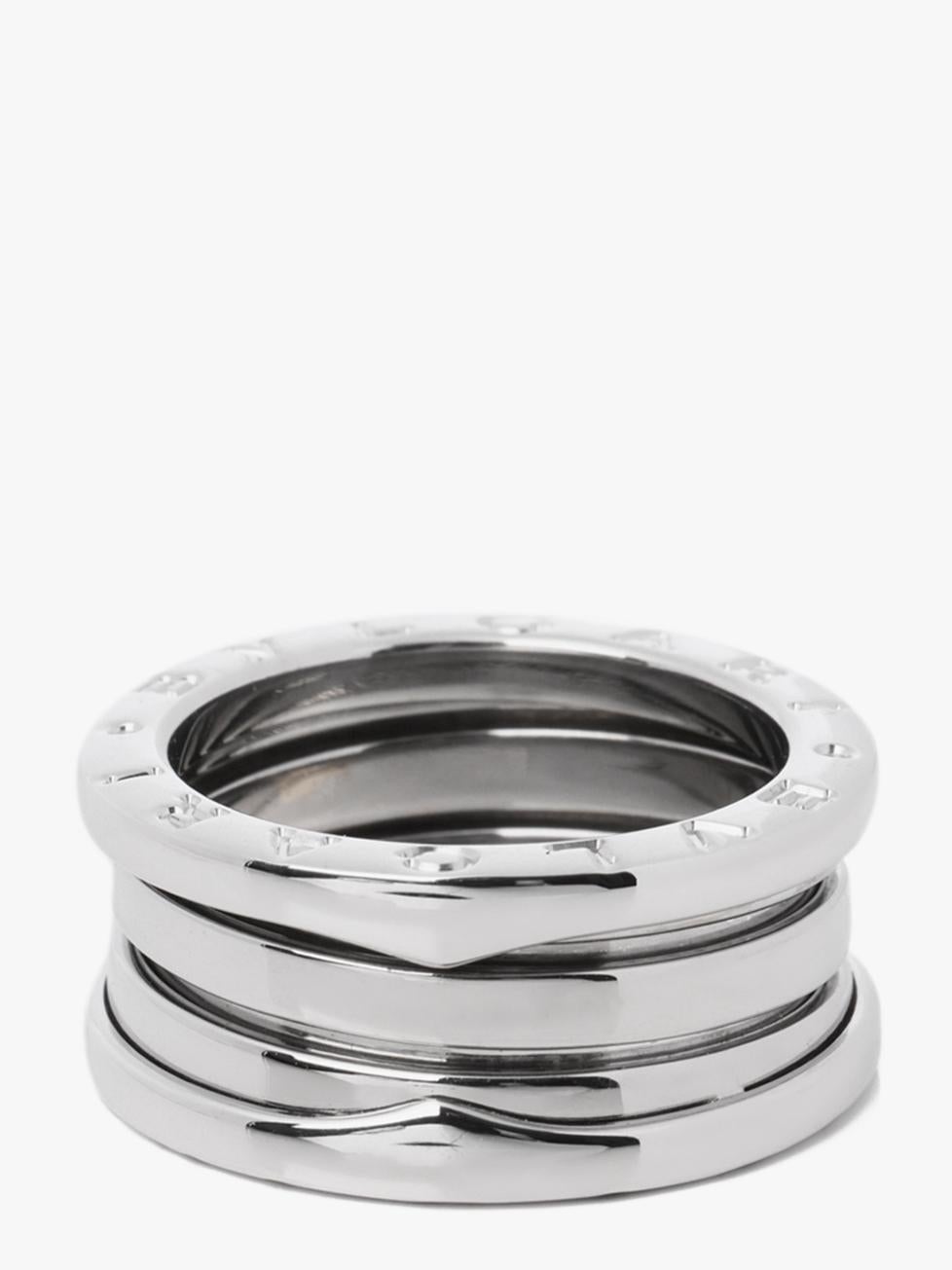 Bulgari 18ct Weißgold Drei Reihen B.zero1 Ring im Zustand „Hervorragend“ im Angebot in Bishop's Stortford, Hertfordshire