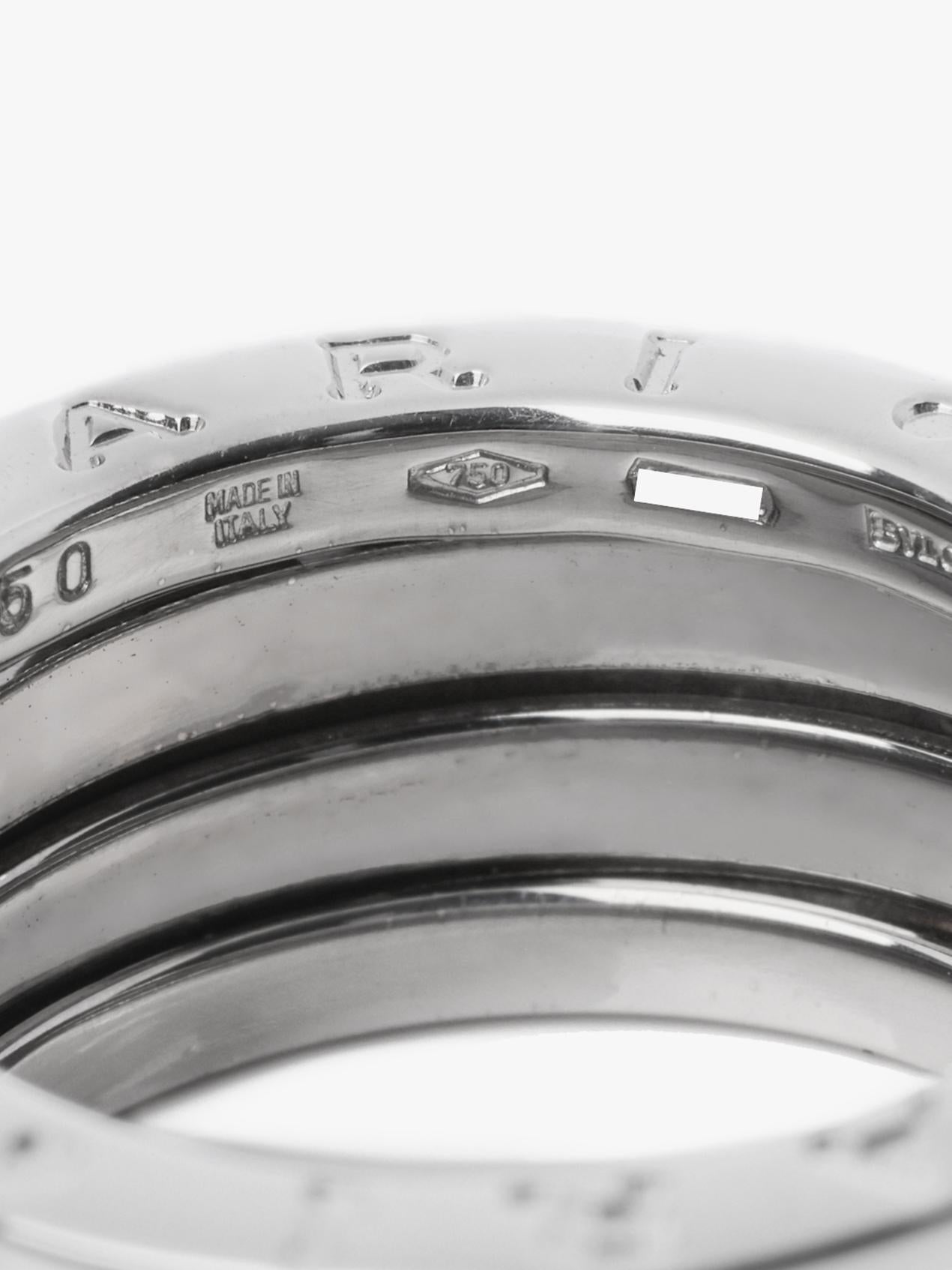 Bulgari 18ct Weißgold Drei Reihen B.zero1 Ring für Damen oder Herren im Angebot