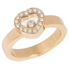 Chopard Diamant Set 18ct Gelbgold Herz Design Happy Diamonds Ring