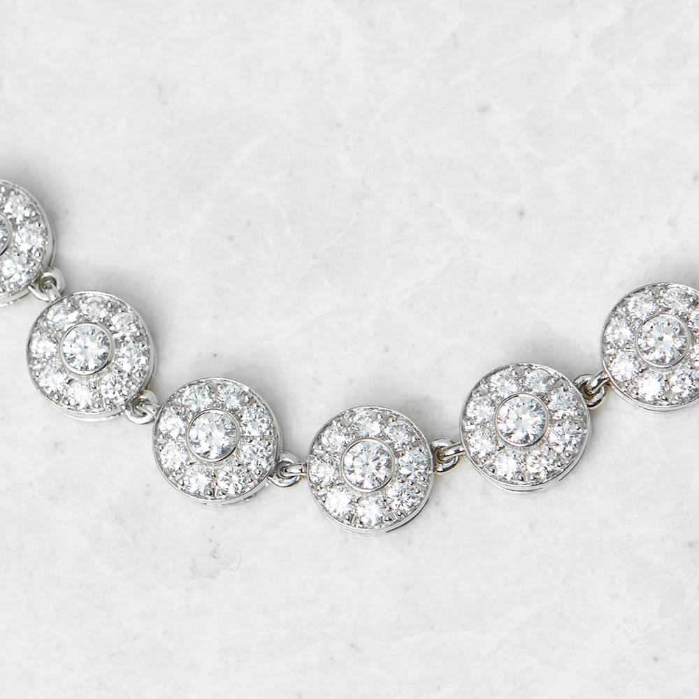 Round Cut Tiffany & Co. Platinum 9.20 Carat Round Brilliant Cut Diamond Circlet Necklace
