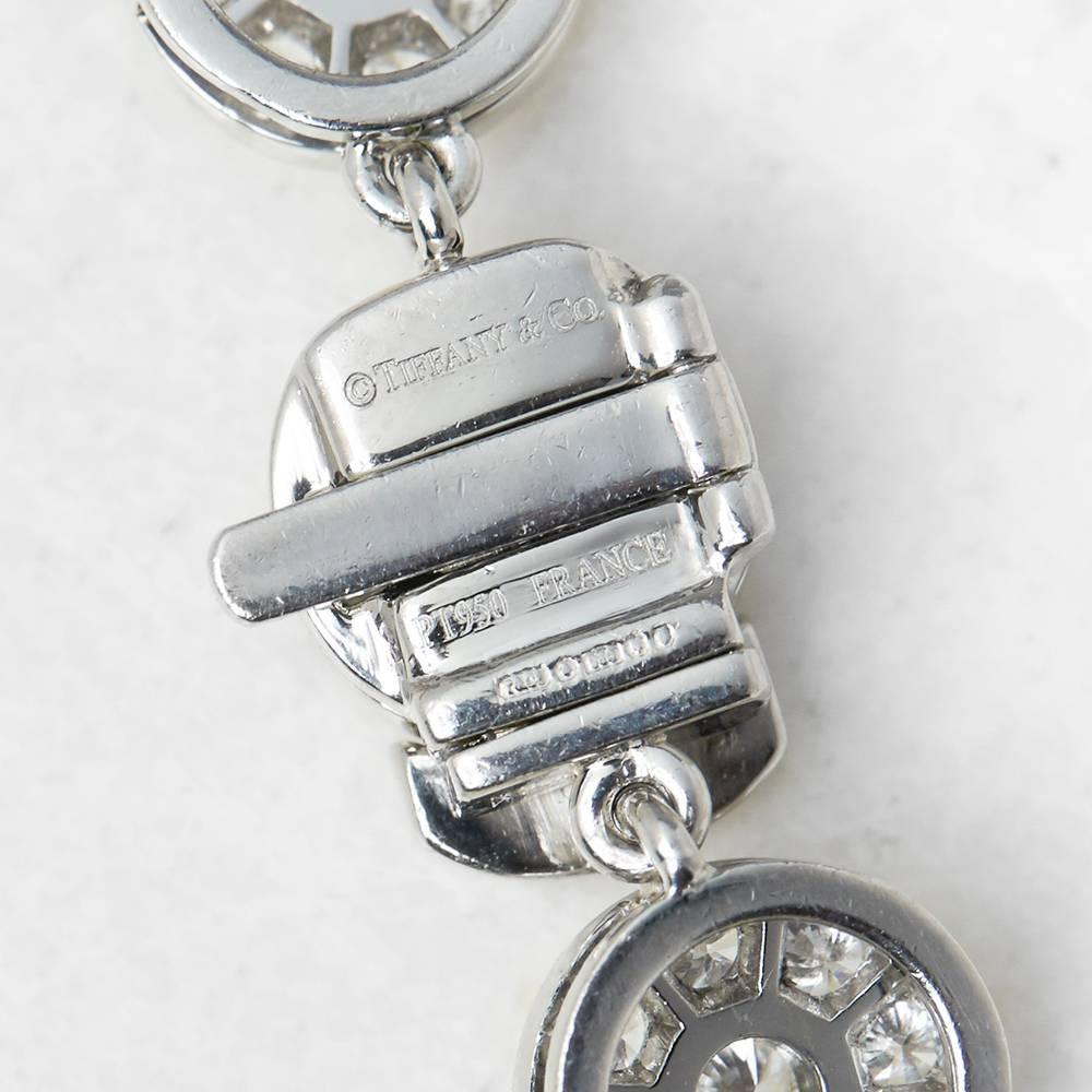 Tiffany & Co. Platinum 9.20 Carat Round Brilliant Cut Diamond Circlet Necklace 1