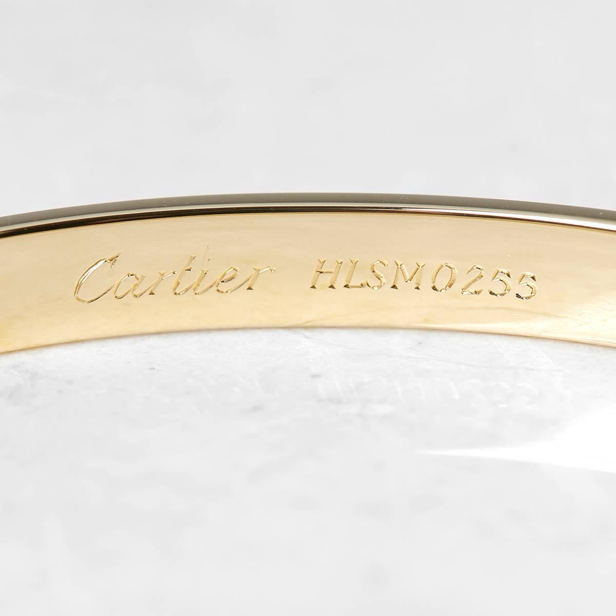 Cartier Six-Diamond Yellow Gold Love Bangle 1