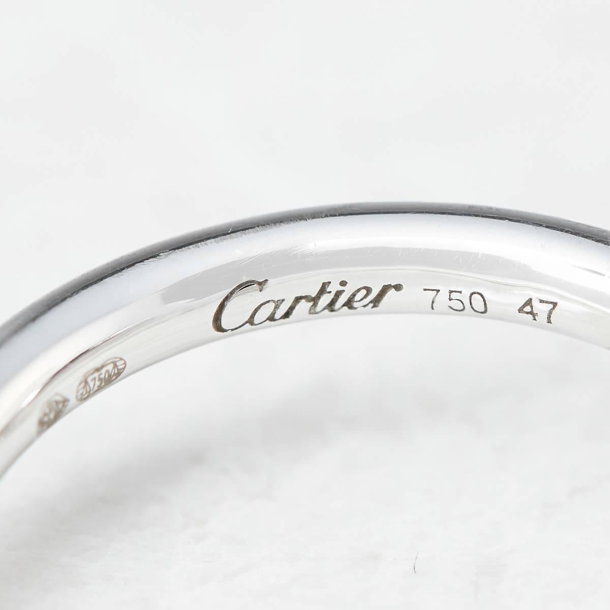 Cartier 0.32 Carat Diamond White Gold Entrelacés Ring In Excellent Condition In Bishop's Stortford, Hertfordshire