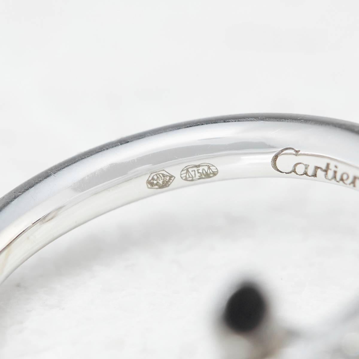 Women's Cartier 0.32 Carat Diamond White Gold Entrelacés Ring
