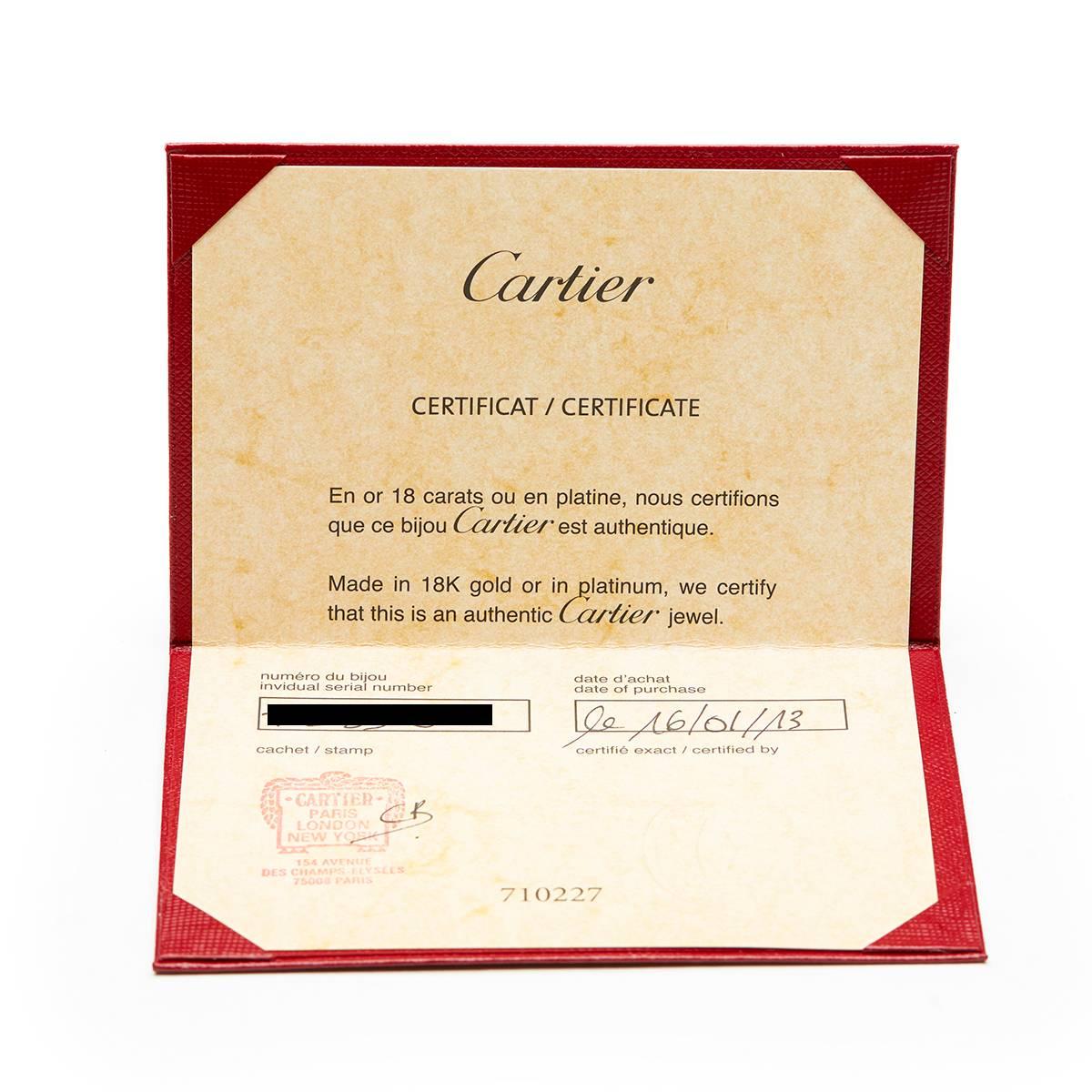 Cartier 0.32 Carat Diamond White Gold Entrelacés Ring 2