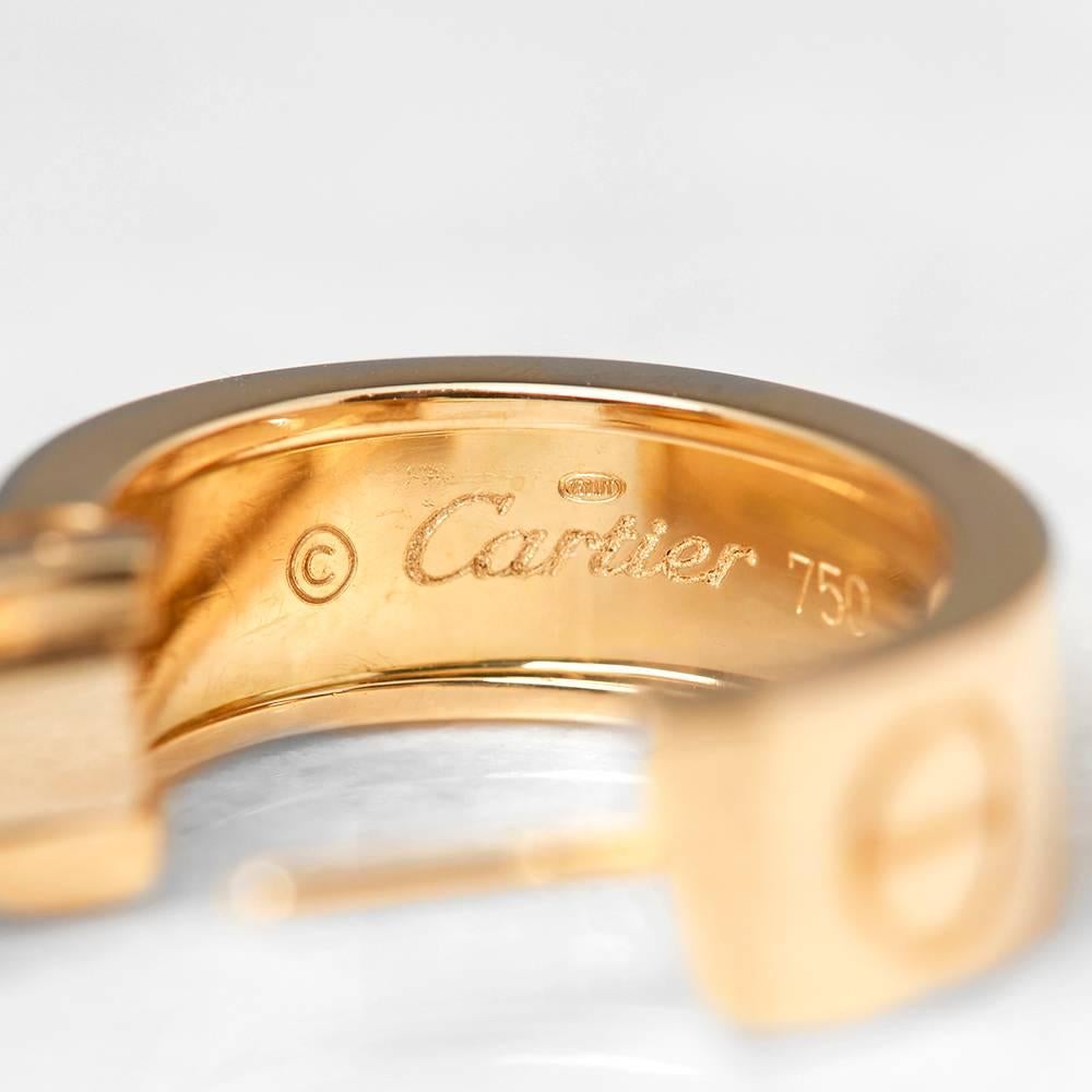 Women's Cartier Diamond Yellow Gold Love Earrings