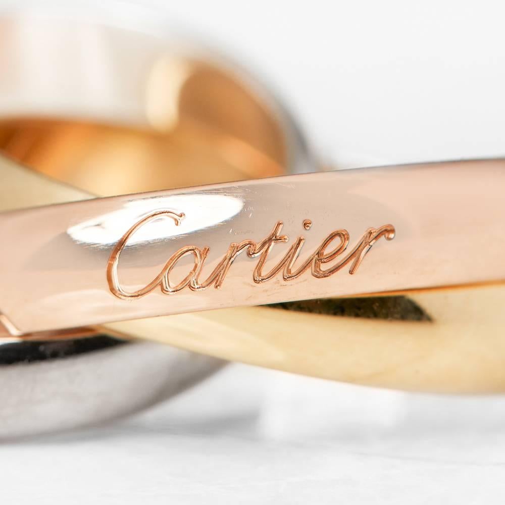 Cartier Yellow White Rose Gold Trinity Ring 2