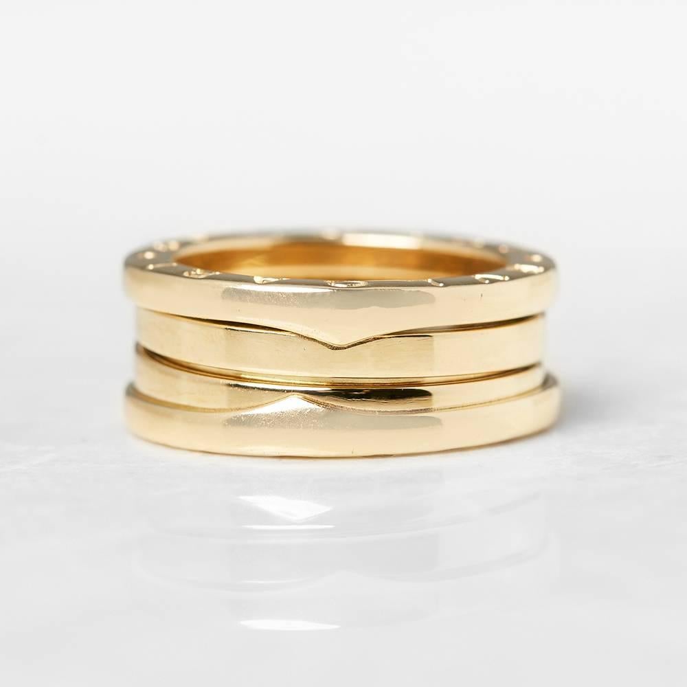 Bulgari Yellow Gold B.Zero 1 Ring In Excellent Condition In Bishop's Stortford, Hertfordshire