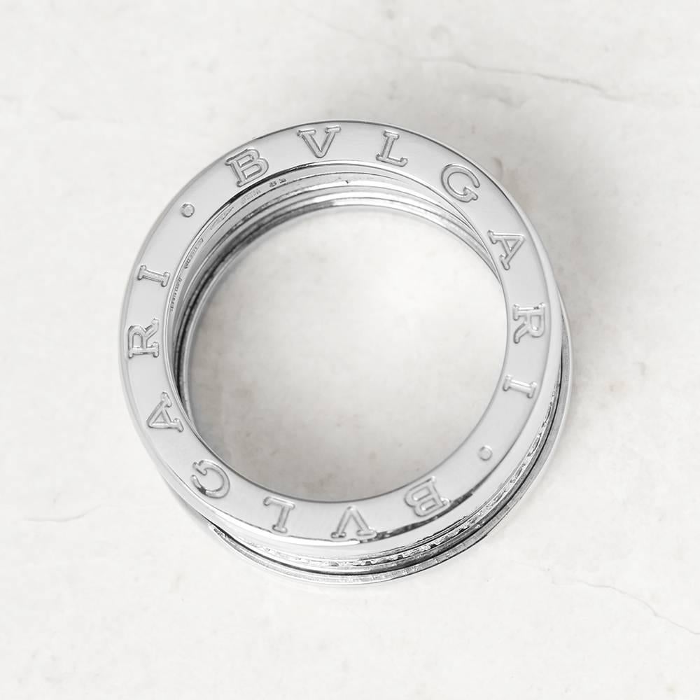 Bulgari Diamond White Gold B.Zero 1 Ring 2