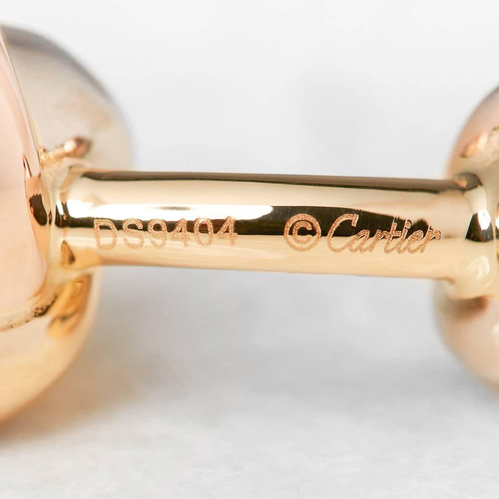 Men's Cartier Yellow White Rose Gold Trinity Cufflinks