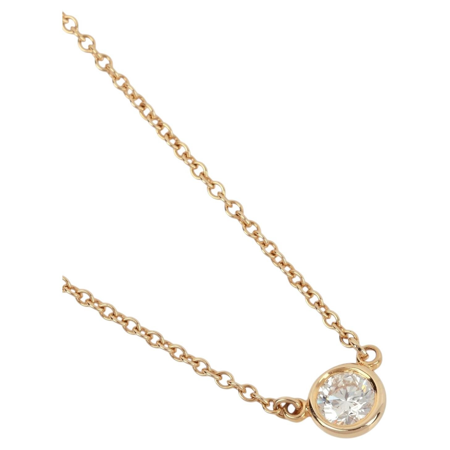 Tiffany & Co. Colgante de oro amarillo de 18 quilates con diamantes de 0,21 quilates «Diamonds by the Yard»
