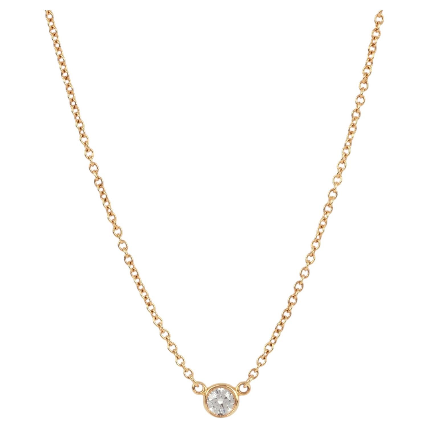 Tiffany & Co. Ciondolo "Diamonds by the Yard" in oro giallo 18 carati con diamanti da 0,12 carati