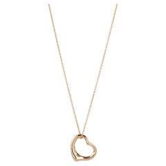 Elsa & Co. Ciondolo a cuore aperto in oro giallo 18ct 16mm Elsa Peretti for Tiffany & Co.