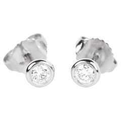 Tiffany & Co. 0.16ct Diamond by the Yard Platinum Stud Earrings