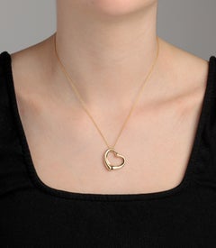 Tiffany & Co. 18ct Yellow Gold 22mm Elsa Peretti Open Heart Pendant