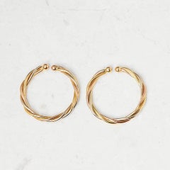 Cartier Trinity Gold Necklace Earrings Suite