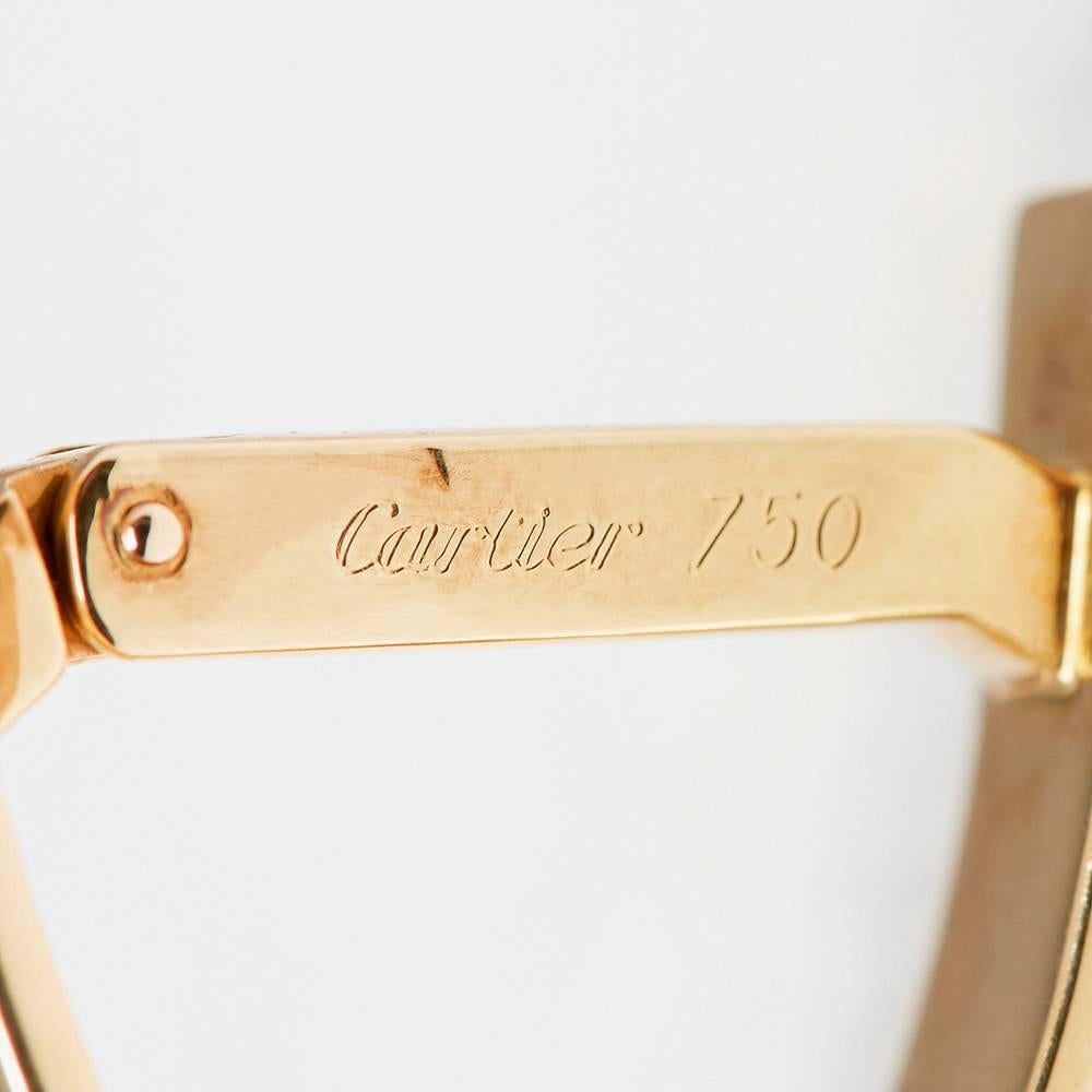 Cartier Gold Love Cufflinks In Good Condition In Bishop's Stortford, Hertfordshire