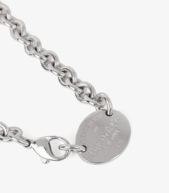 Tiffany & Co. Sterling Silber Rückkehr zu Tiffany Tag Charme Halskette