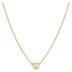 Tiffany & Co. 0.17ct 18ct Yellow Gold Elsa Peretti Diamond by the Yard Pendant