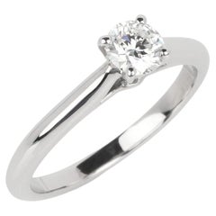 Cartier 0.33ct Brilliant Cut Solitaire Diamond Platinum 1895 Ring
