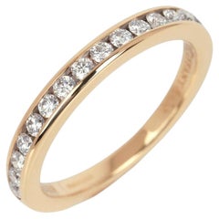 Tiffany & Co. 0.22ct Brilliant cut Diamond 18ct Yellow Gold Half Eternity Ring