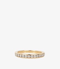 Tiffany & Co. 0.22ct Brilliant cut Diamond 18ct Yellow Gold Half Eternity Ring
