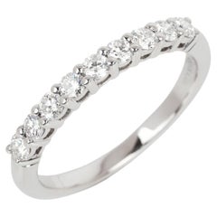 Tiffany & Co. 0.27ct Brilliant Cut Diamond Platinum Forever Half Eternity Ring