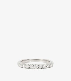 Tiffany & Co. 0.27ct Brilliant Cut Diamond Platinum Forever Half Eternity Ring