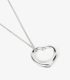 Tiffany & Co. Pendentif coeur ouvert Elsa Peretti en argent sterling 16 mm