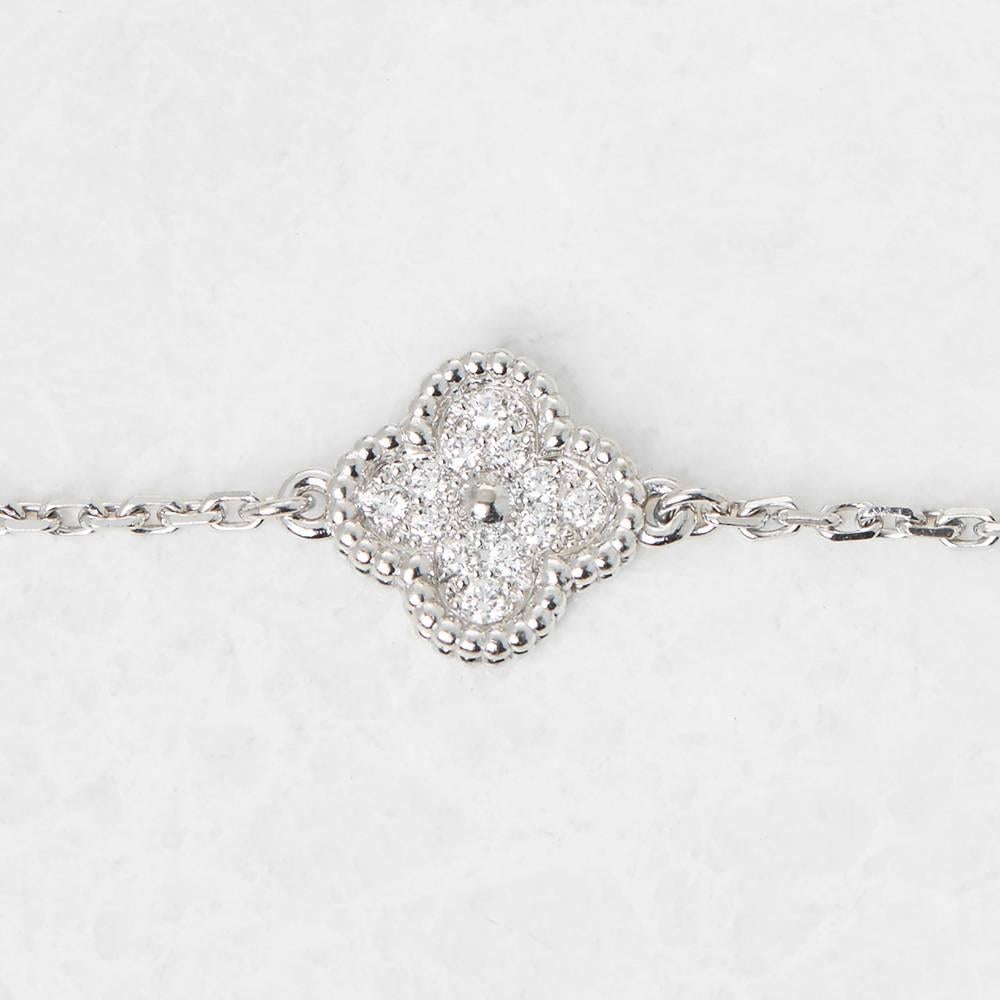 van cleef diamond alhambra bracelet