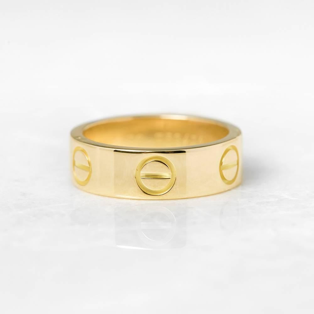 Women's Cartier Yellow Gold Love Ring