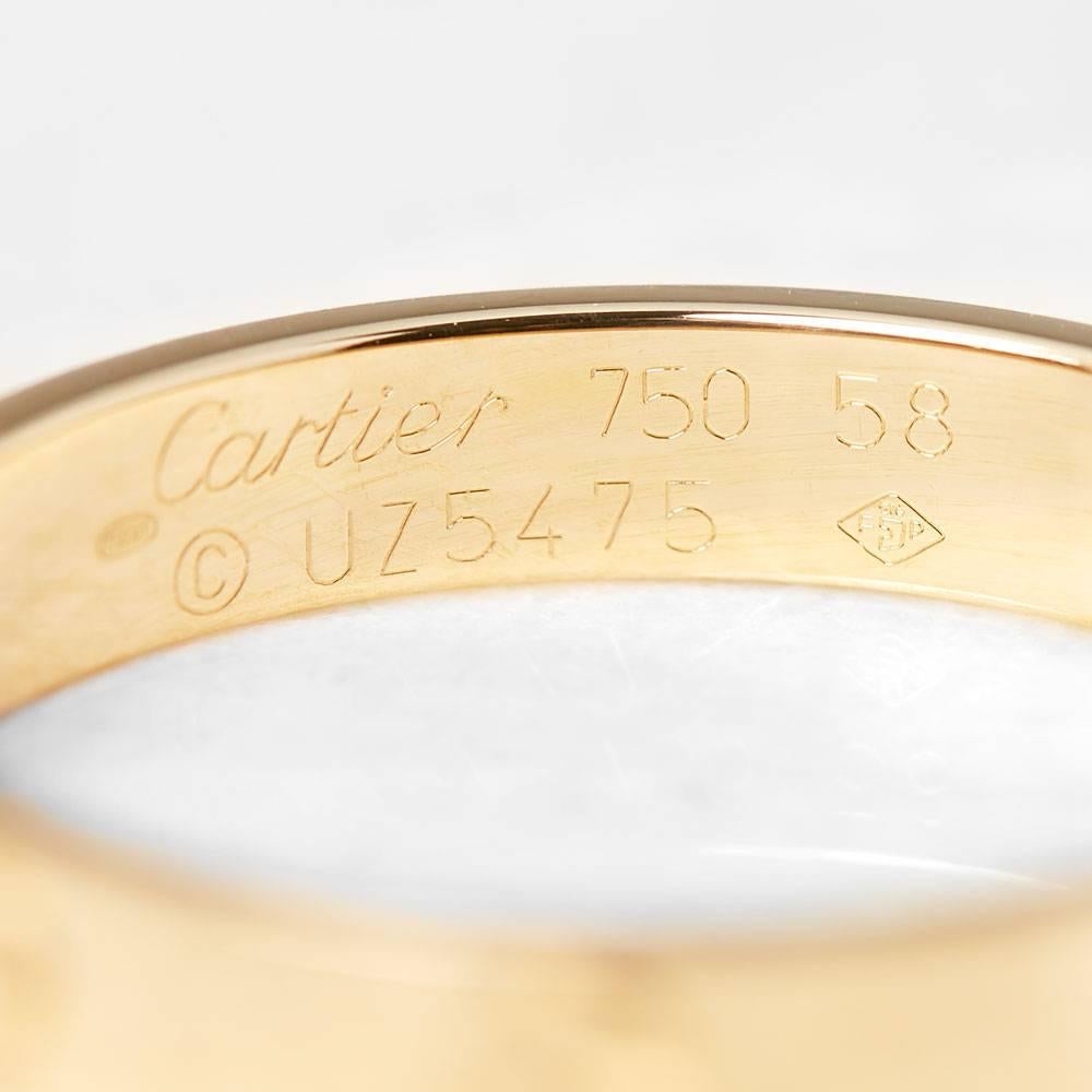 Cartier Yellow Gold Mini Love Ring In Excellent Condition In Bishop's Stortford, Hertfordshire