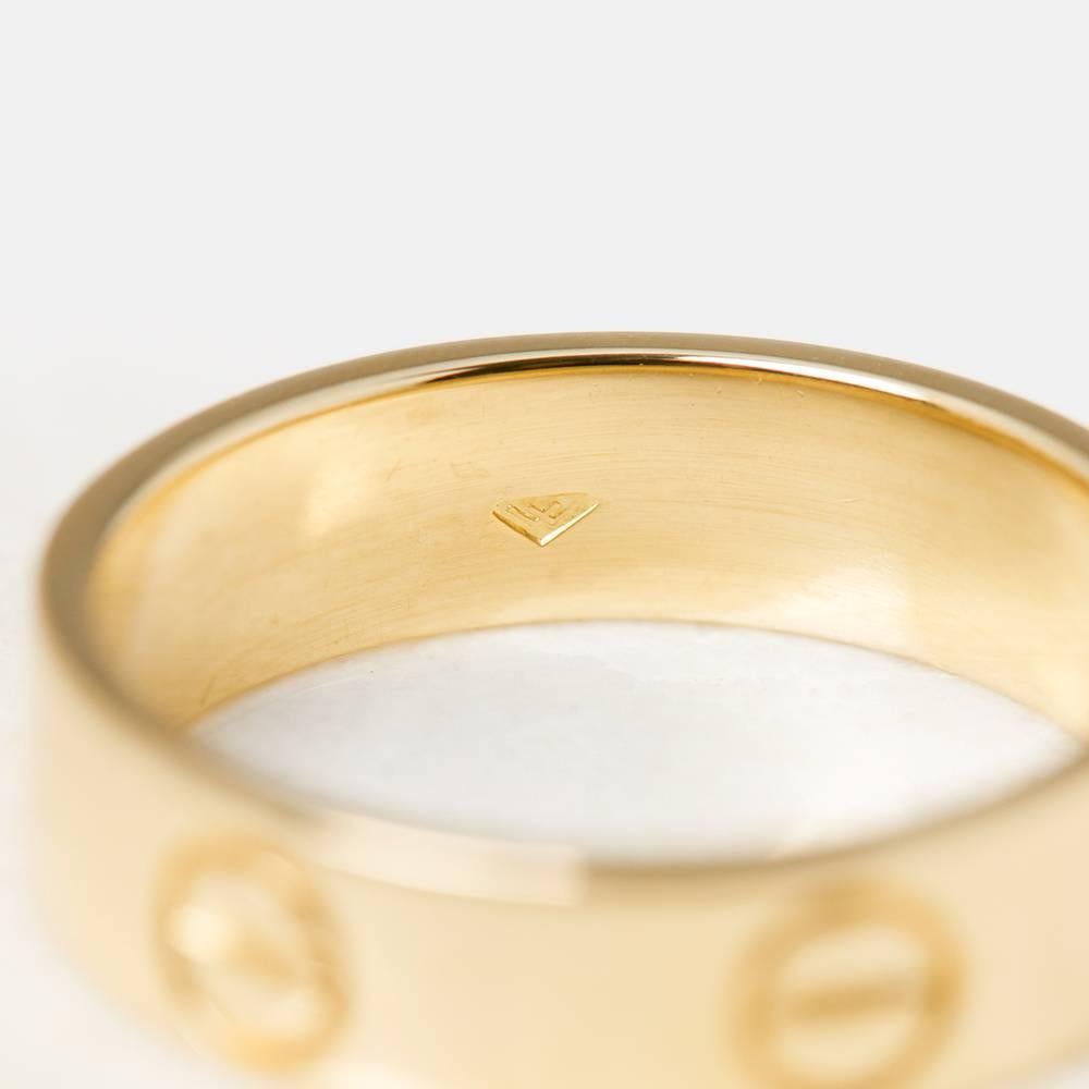 Cartier Yellow Gold Love Ring 4